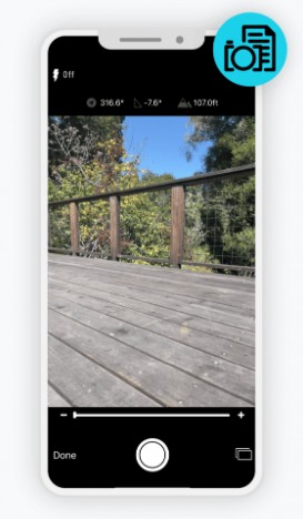 SiteCapture automatically geotags and timestamps every photo